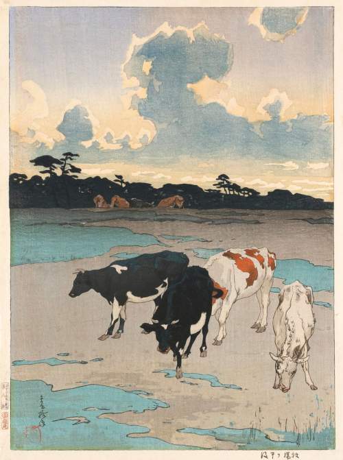 Hiroshi Yoshida - Afternoon in a Pasture thumbnail