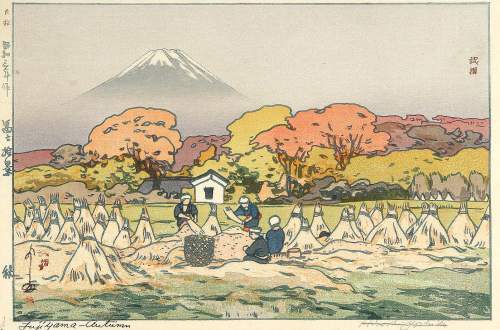 Hiroshi Yoshida - Fujiyama - Autumn thumbnail
