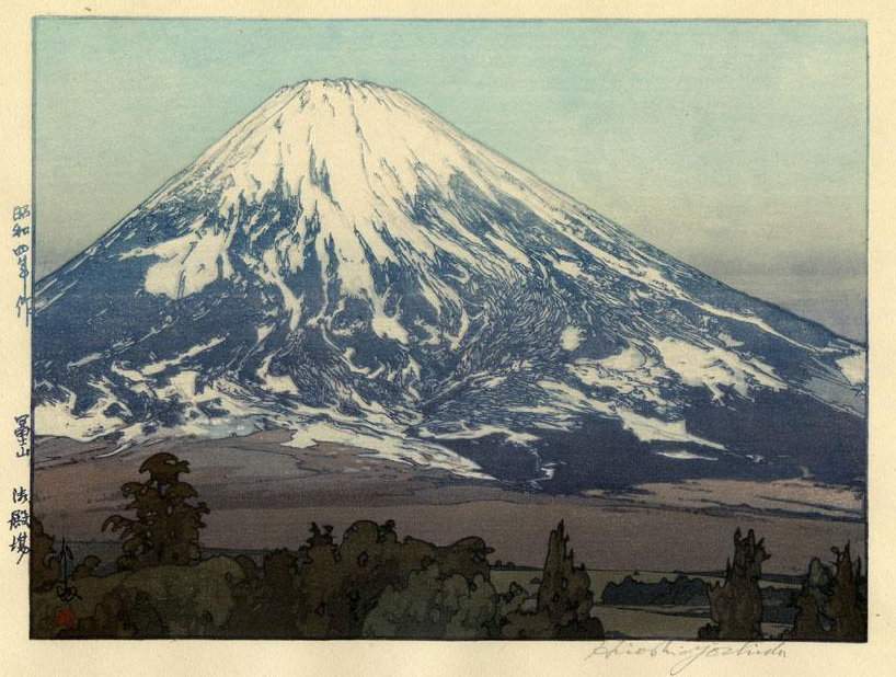 Fujiyama from Gotemba woodblock print