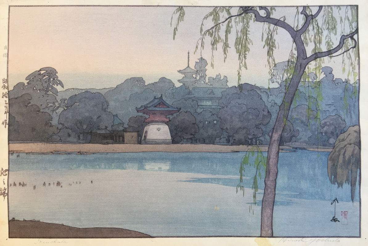 Ikenohata woodblock print
