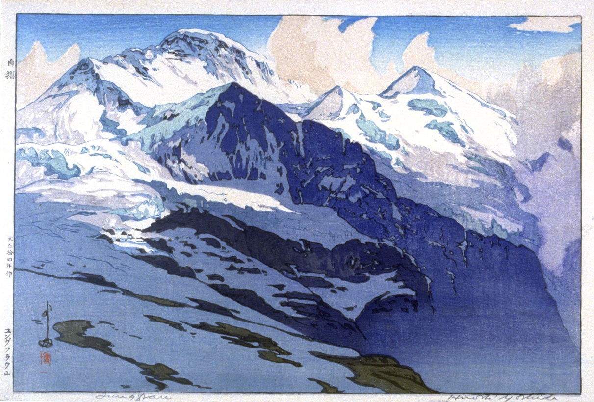 Hiroshi Yoshida “Jungfrau” 1925 woodblock print