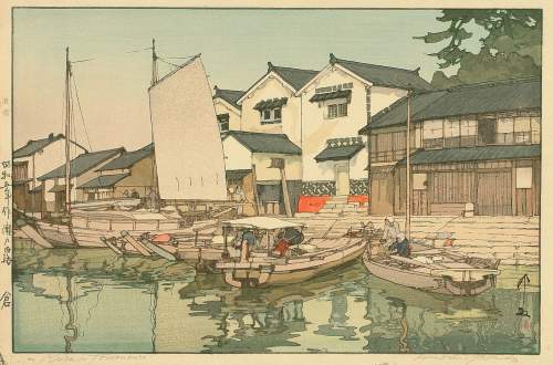 Hiroshi Yoshida - Kura in Tomonoura thumbnail