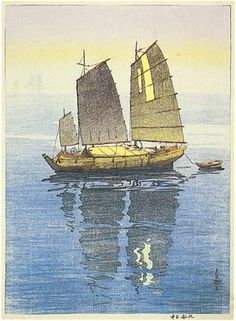 Hiroshi Yoshida - Sailing Boats, Midday thumbnail