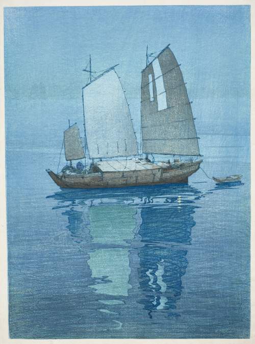 Hiroshi Yoshida - Sailing Boats, Night thumbnail