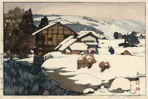Hiroshi Yoshida - Snow in Kashiwabara thumbnail