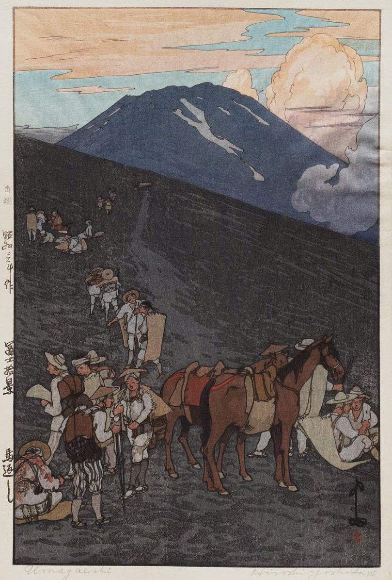 Umagaeshi woodblock print