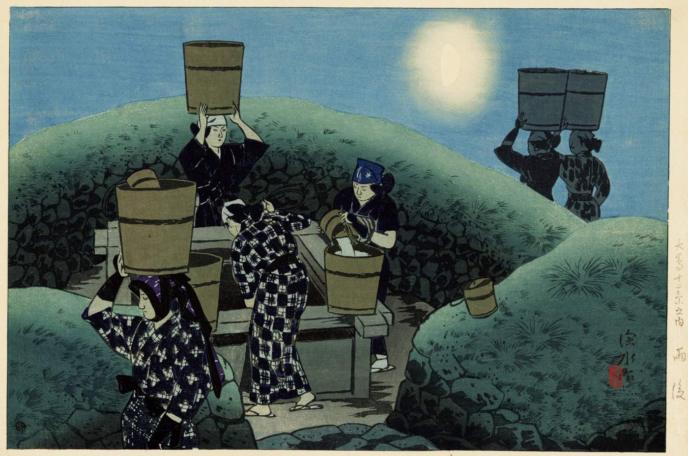 After Rain
 - Ito Shinsui Catalogue woodblock print