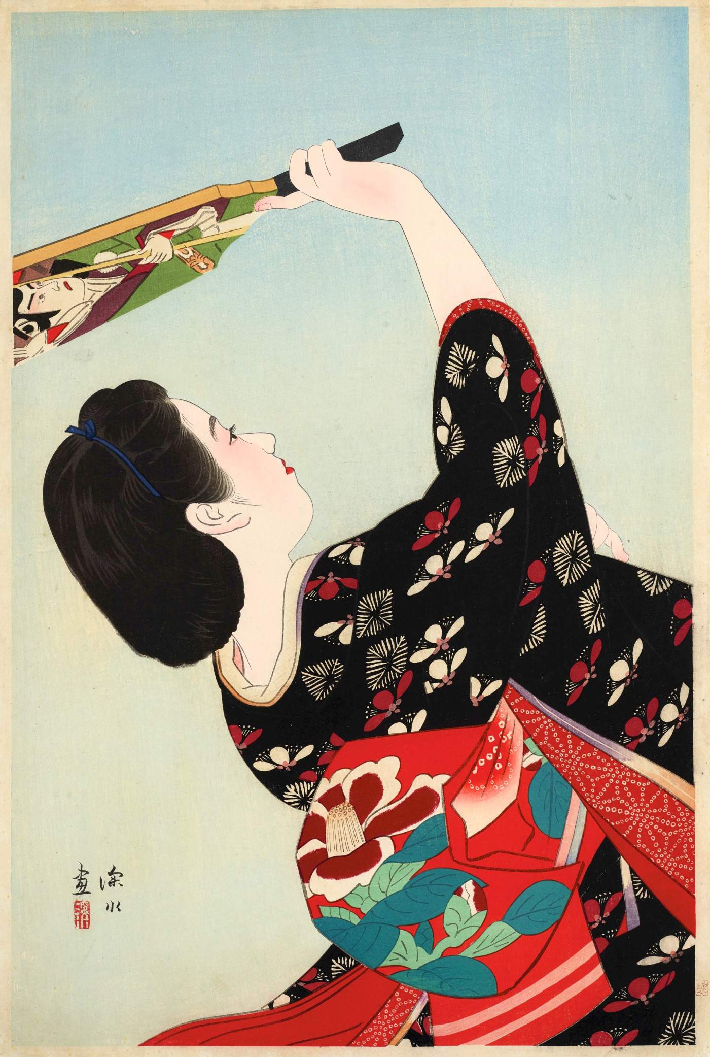 Battledore - Ito Shinsui Catalogue woodblock print