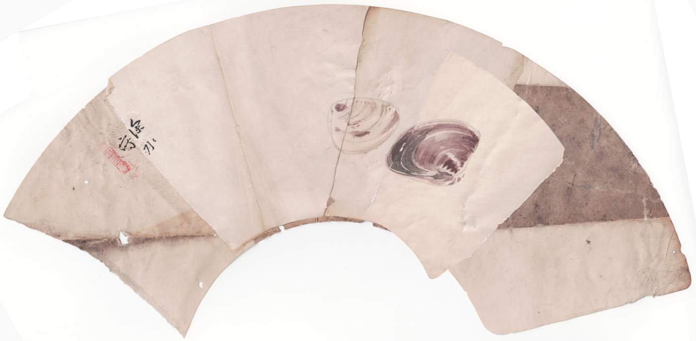 Clam fan - Ito Shinsui Catalogue woodblock print