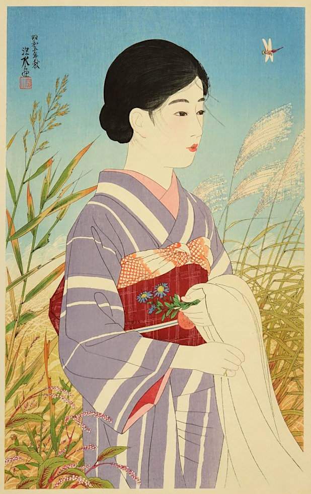 Clear Day in Autumn - Ito Shinsui Catalogue woodblock print