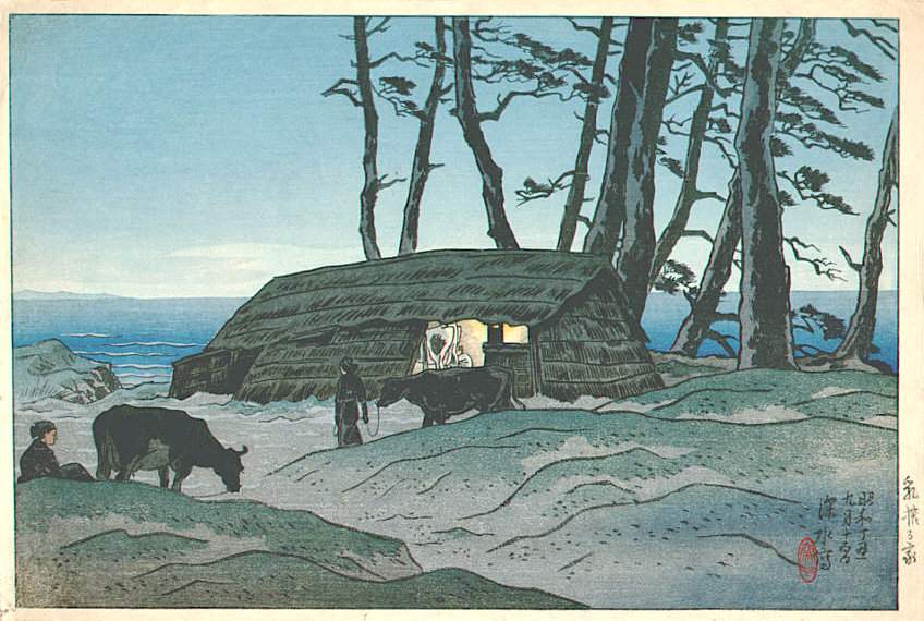Dawn - Ito Shinsui Catalogue woodblock print