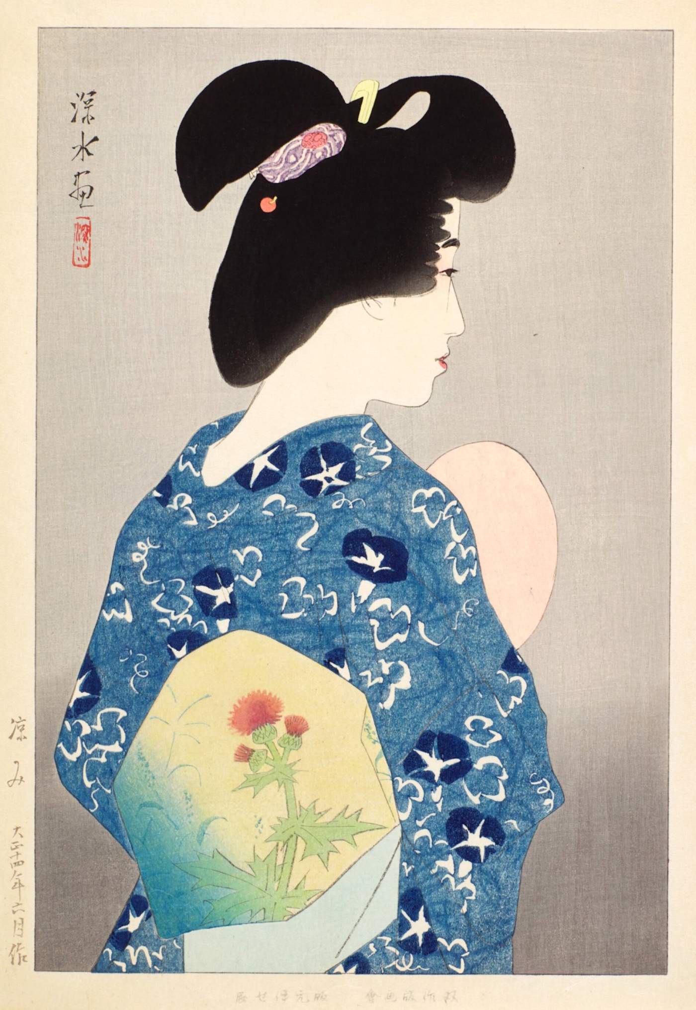 Evening Cool - Ito Shinsui Catalogue woodblock print