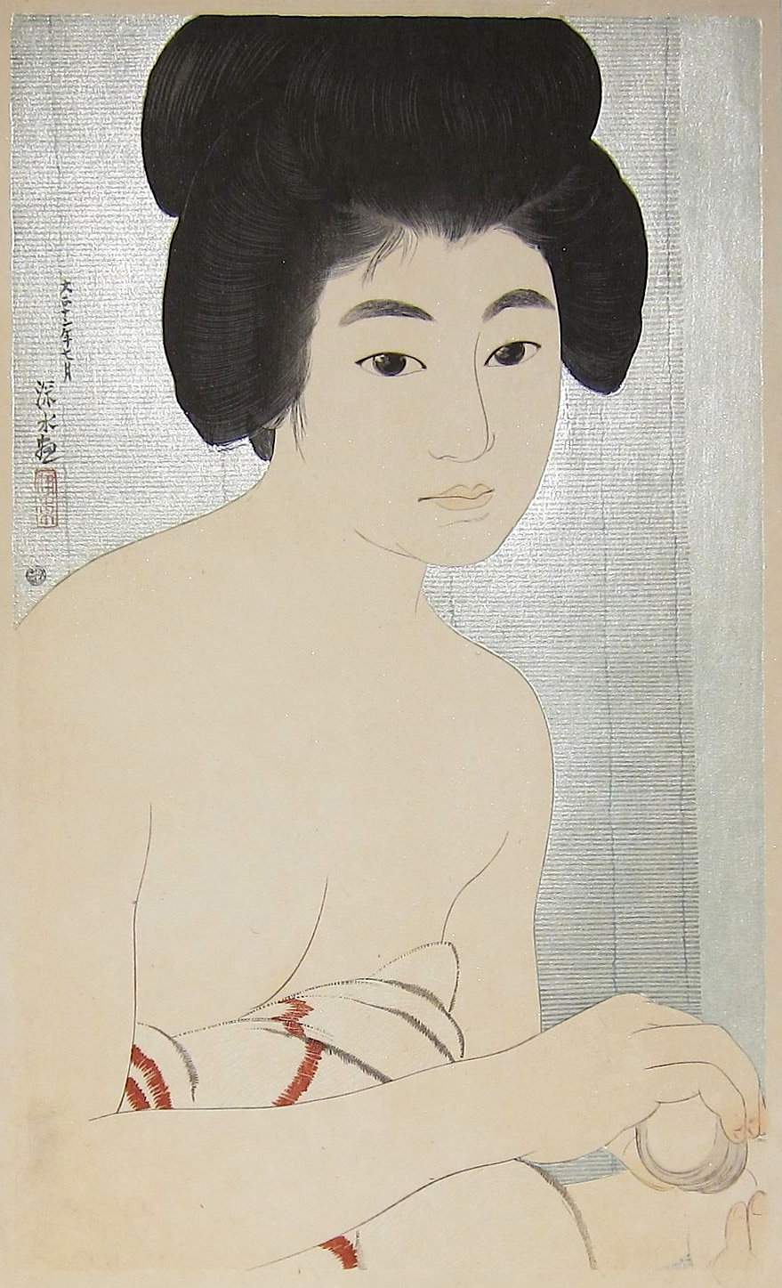 Face Powder - Ito Shinsui Catalogue woodblock print