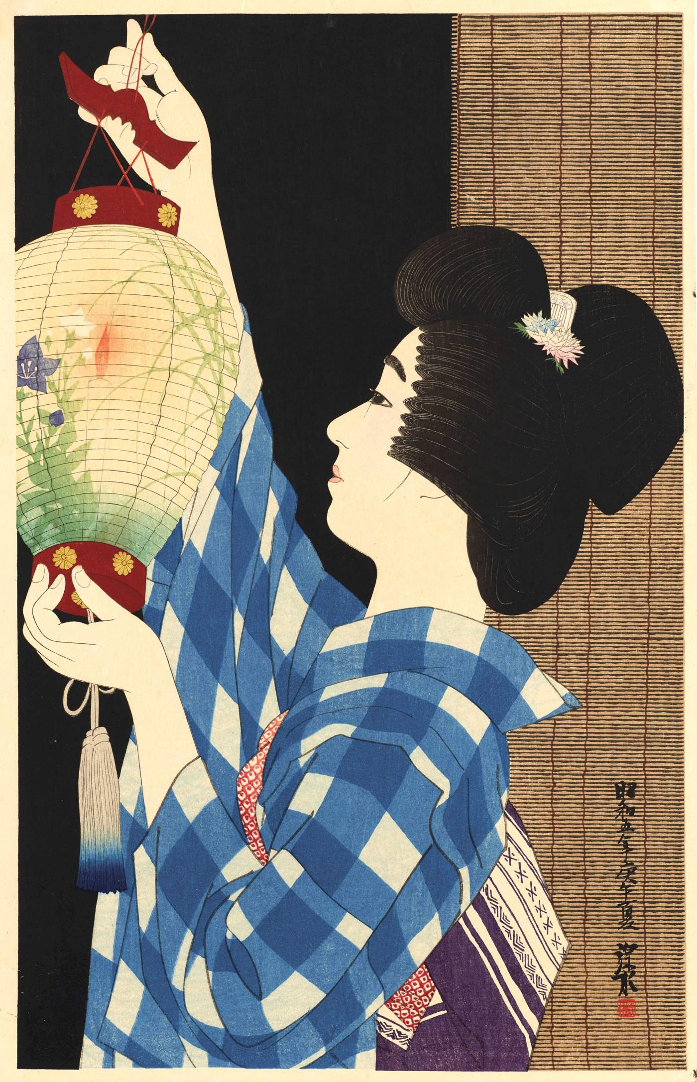Gifu Paper Lantern - Ito Shinsui Catalogue woodblock print