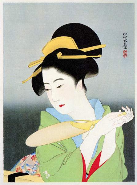 In Early Summer - Ito Shinsui Catalogue woodblock print