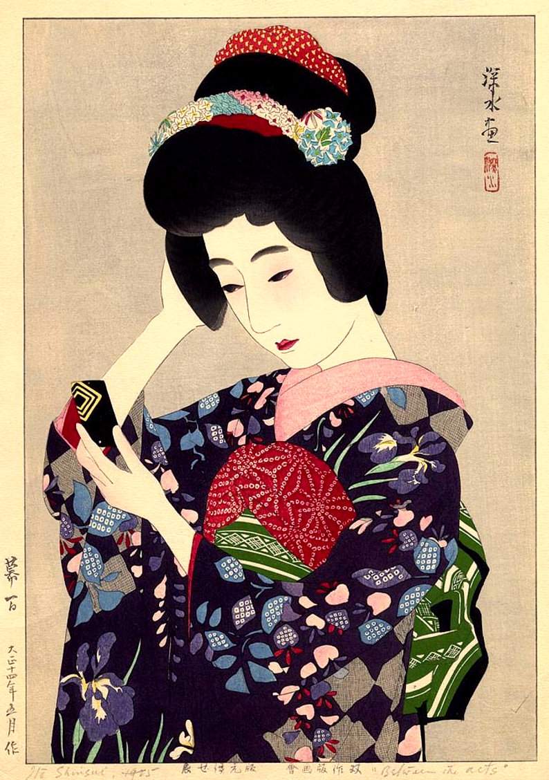 Interval - Ito Shinsui Catalogue woodblock print