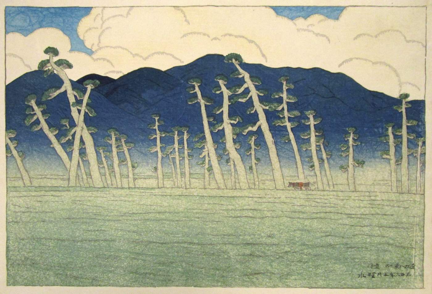Morning at Awazu - Ito Shinsui Catalogue woodblock print