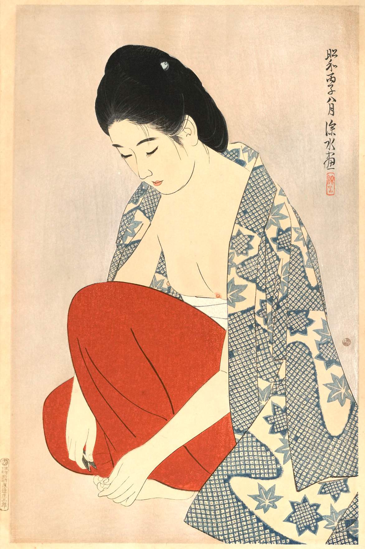 Nails - Ito Shinsui Catalogue woodblock print