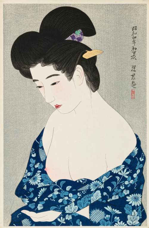 Ito Shinsui - New Cotton Kimono thumbnail