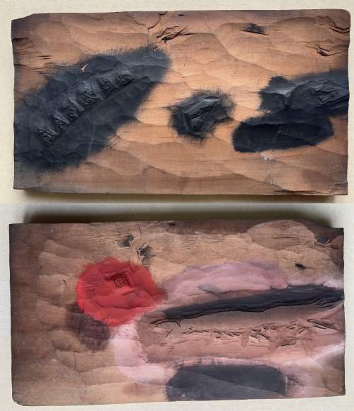 Shrimp fan woodblocks supplementary image