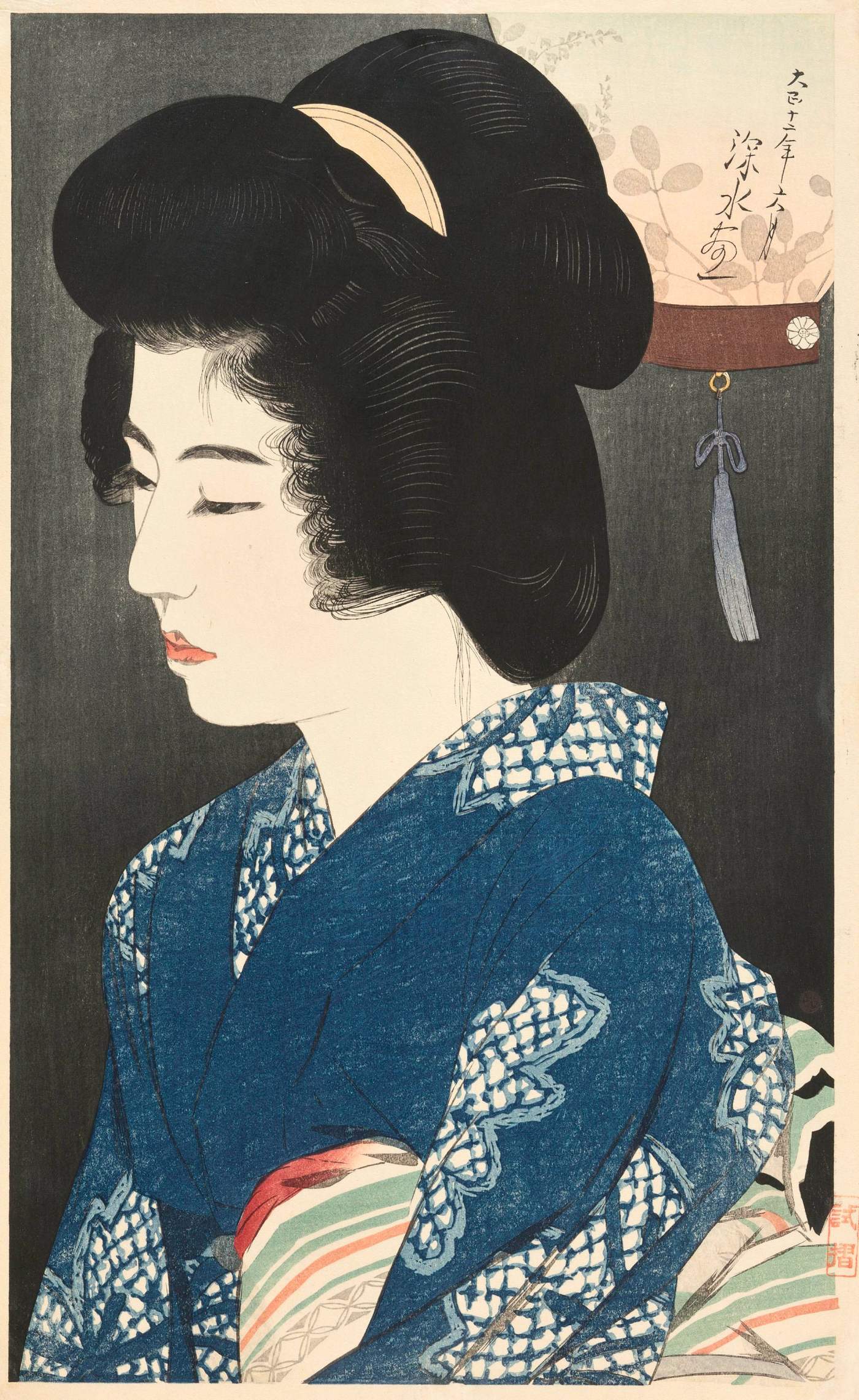 Singing of Insects - Ito Shinsui Catalogue woodblock print