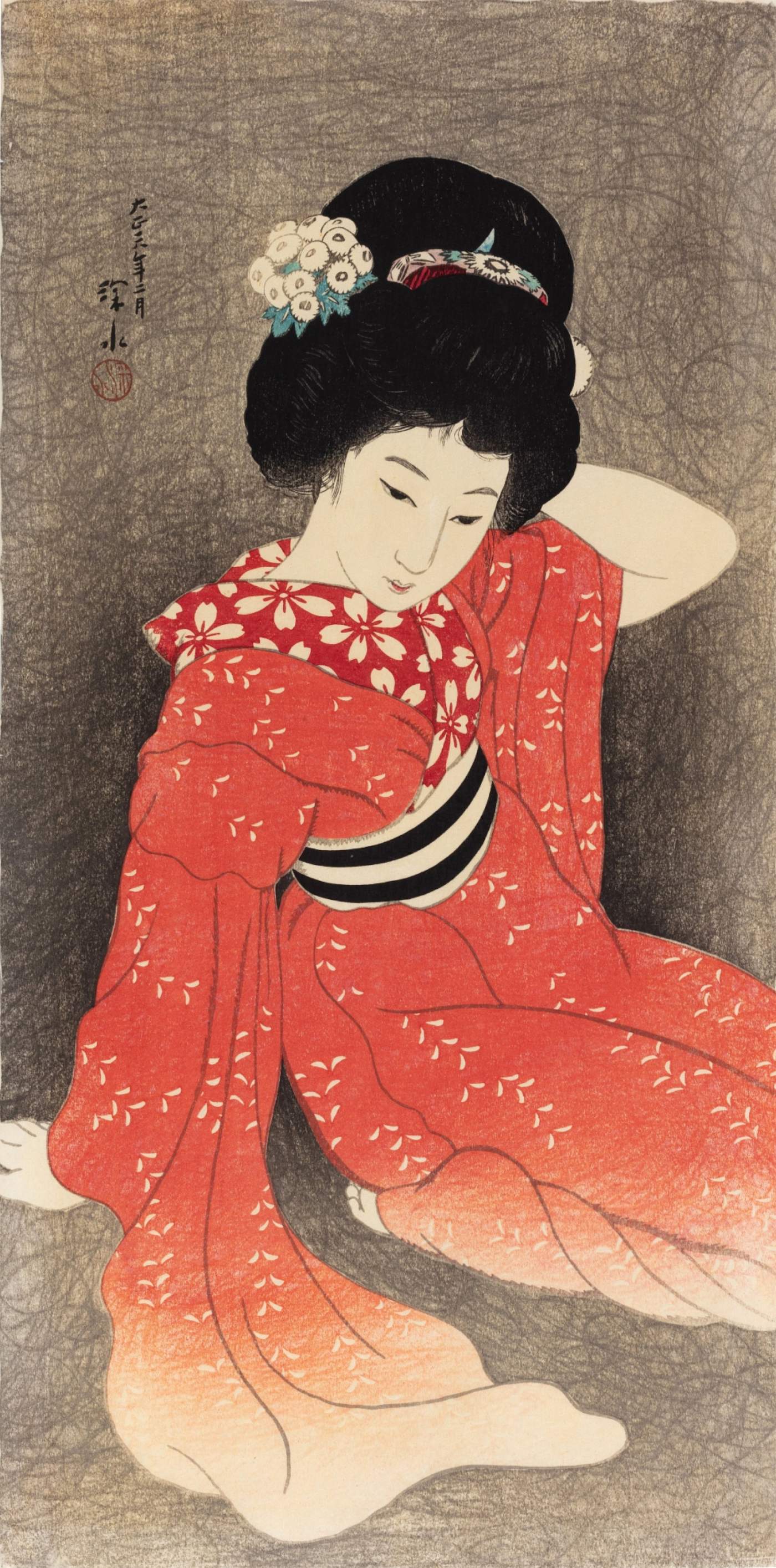 Spring B - Ito Shinsui Catalogue woodblock print