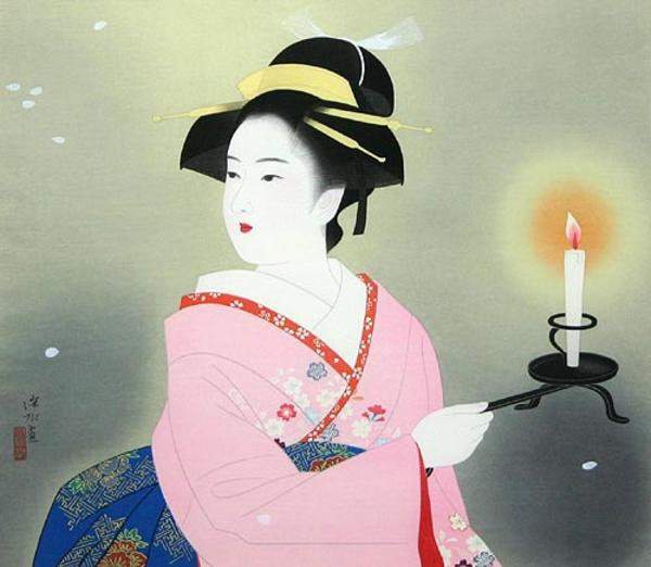 Spring Evening - Ito Shinsui Catalogue woodblock print