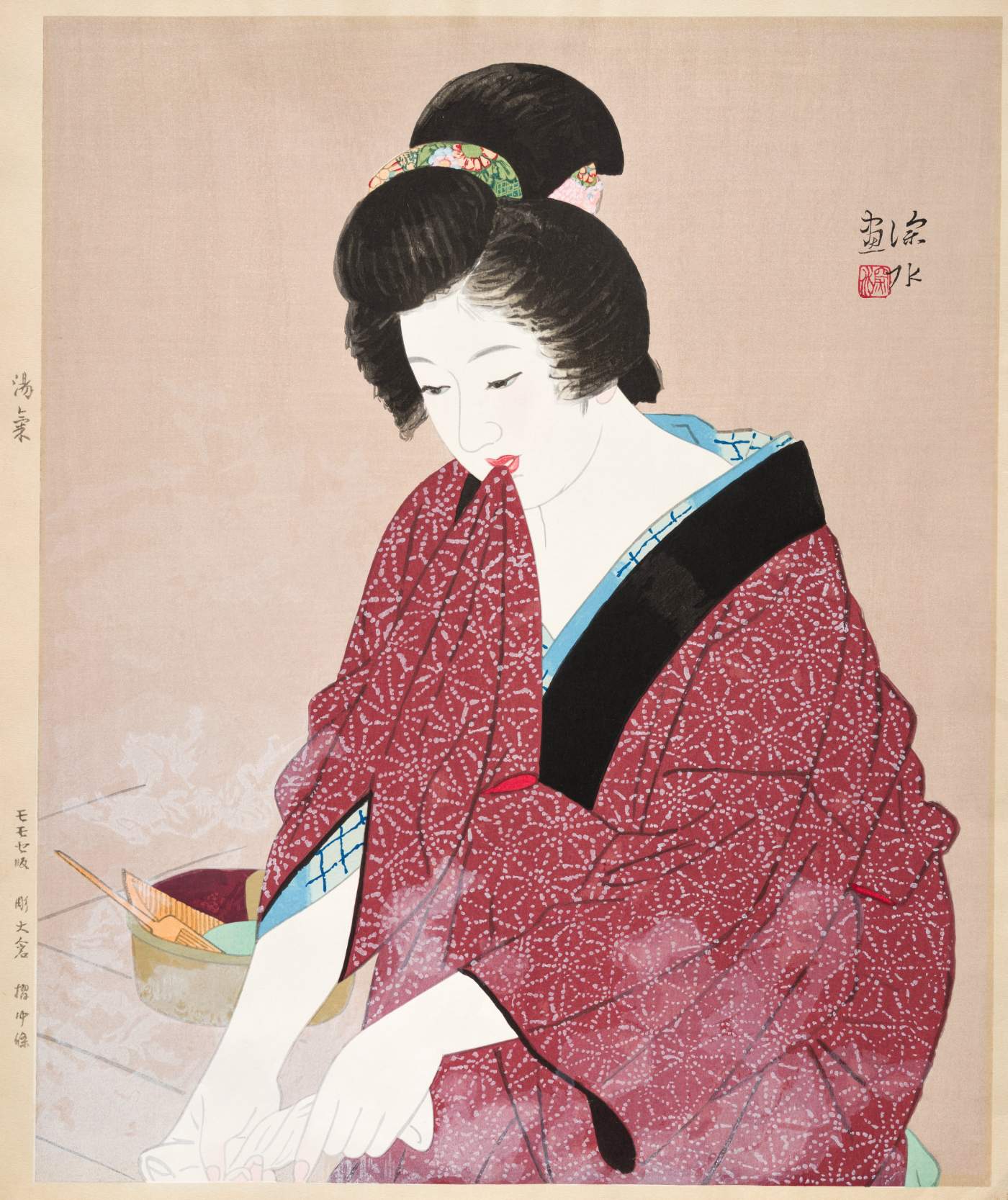 Steam - Ito Shinsui Catalogue woodblock print