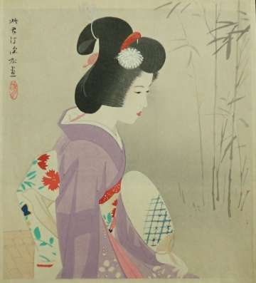 Shinsui Itō “Summer Beauty and Bamboo” 1950 thumbnail
