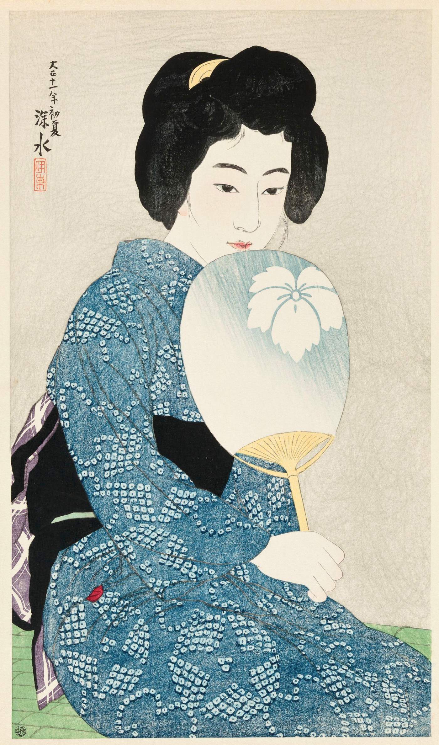 Summer Kimono - Ito Shinsui Catalogue woodblock print