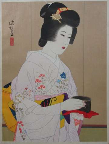 Shinsui Itō “Tea Ceremony” 1970 thumbnail
