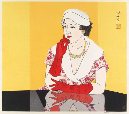Ito Shinsui - Woman in Western Dress thumbnail
