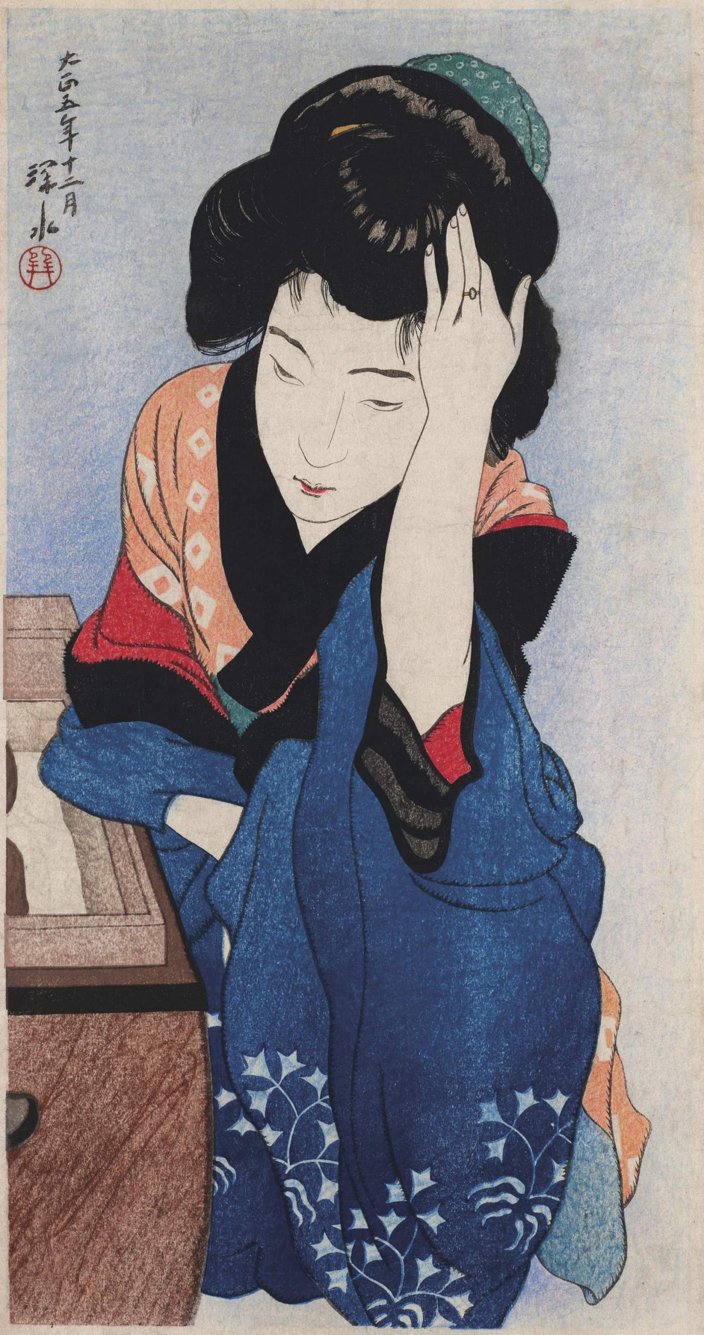 Woman of the Town - Ito Shinsui Catalogue woodblock print