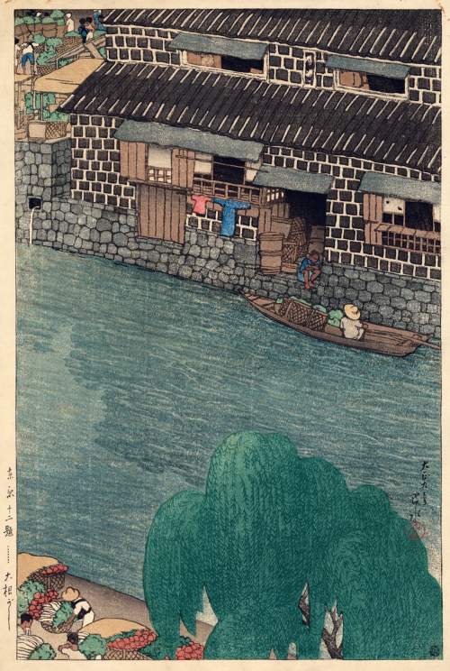 Kawase Hasui - Daikon Wharf thumbnail