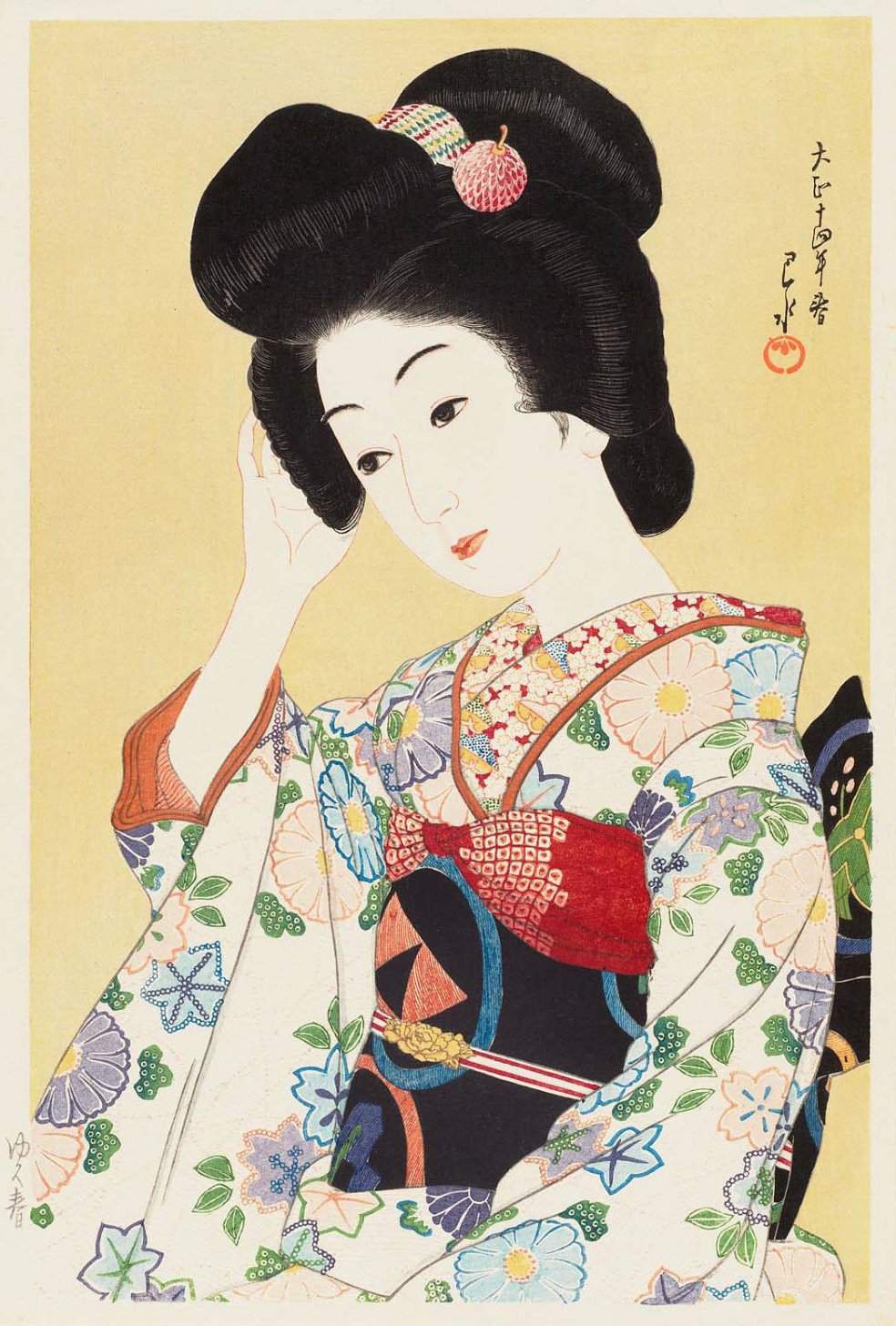 Departing Spring - Kawase Hasui Catalogue woodblock print