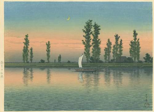 Kawase Hasui - Early Autumn in Itako thumbnail