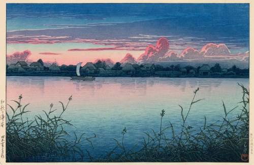 Kawase Hasui - Early Autumn in Urayasu thumbnail