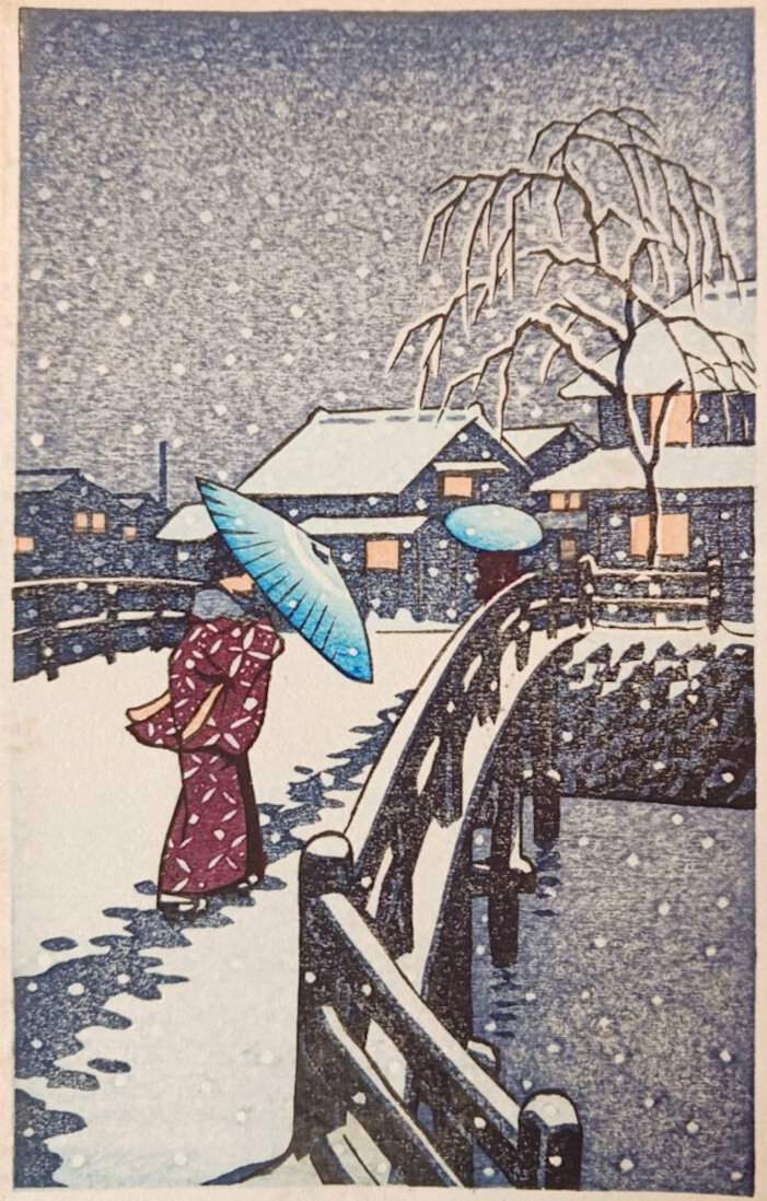 Edogawa - Kawase Hasui Catalogue woodblock print