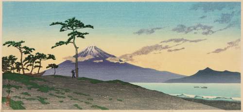 Kawase Hasui - Evening in Miho thumbnail