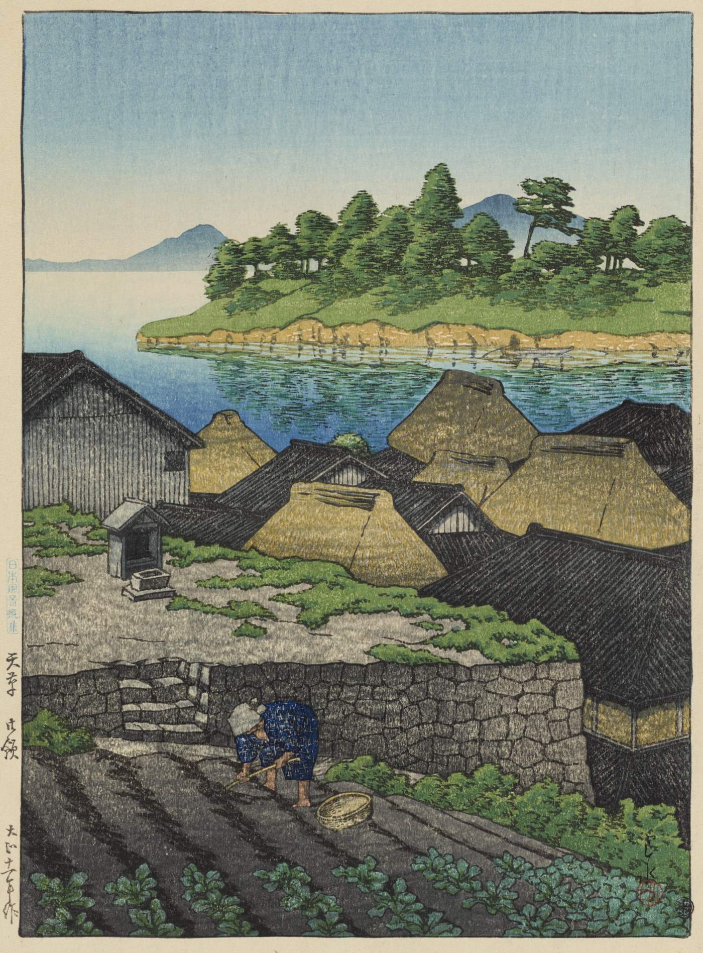 Goryo, Amakusa - Kawase Hasui Catalogue woodblock print