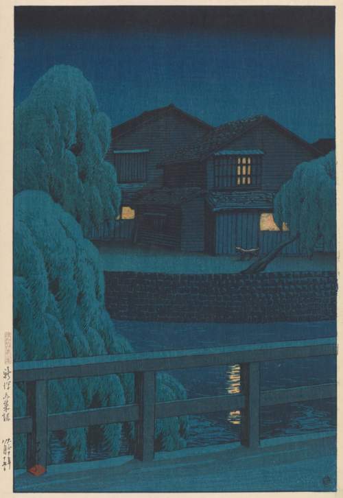 Kawase Hasui - Gosai-bori Canal, Niigata thumbnail