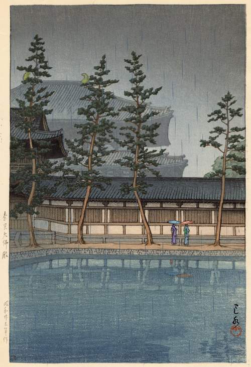 Kawase Hasui - Hall of Great Buddha thumbnail
