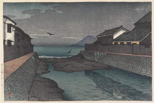 Kawase Hasui - Hori River, Obama thumbnail