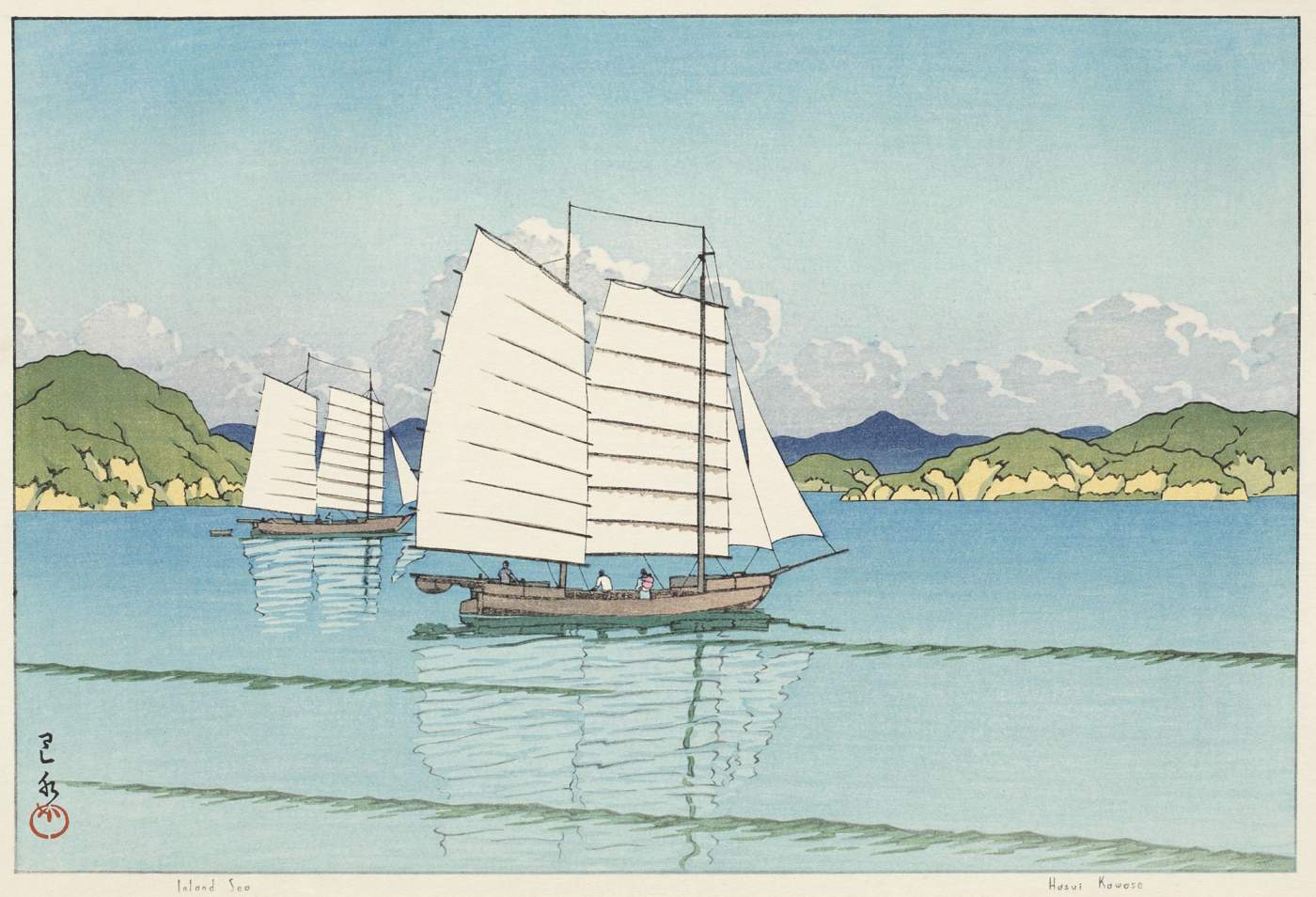 Inland Sea - Kawase Hasui Catalogue woodblock print