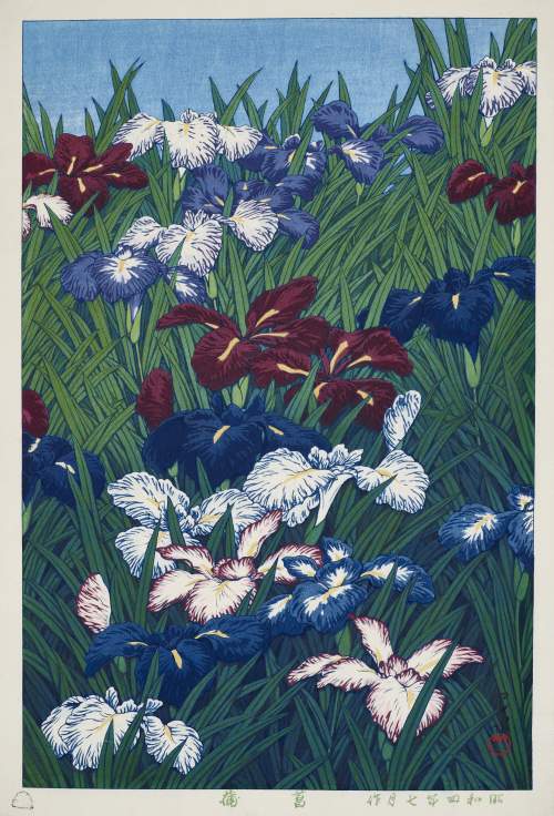 Kawase Hasui - Irises thumbnail