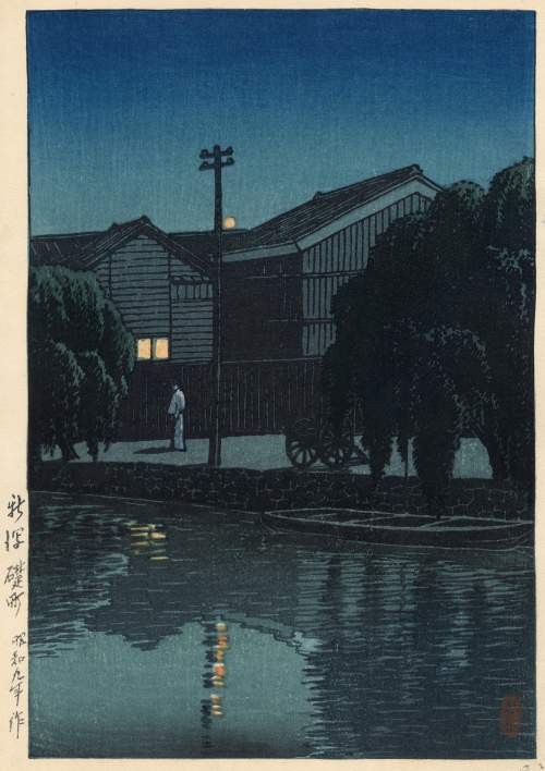 Kawase Hasui - Ishizue, Niigata thumbnail