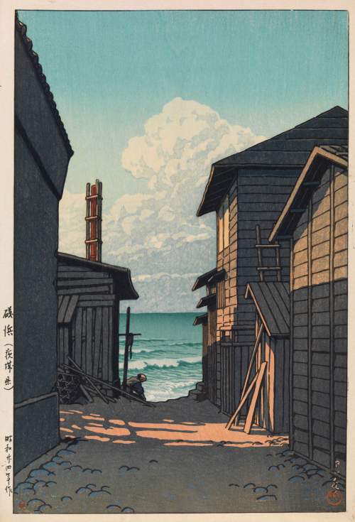 Kawase Hasui - Isohama, Ibaraki thumbnail