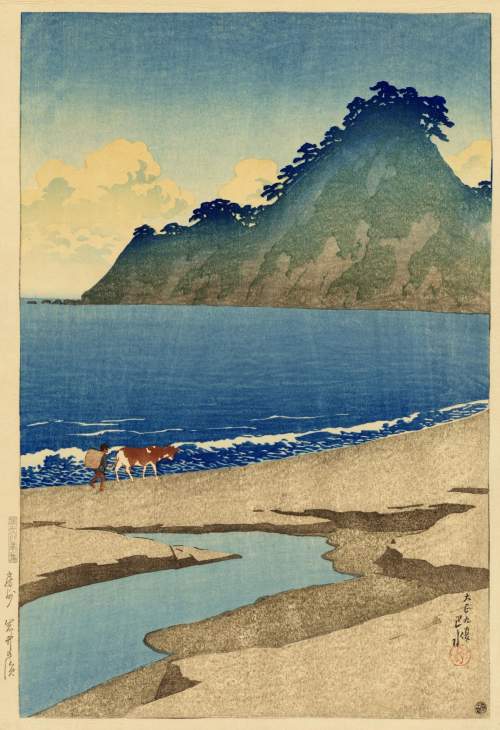 Kawase Hasui - Iwai Beach, Boshu thumbnail