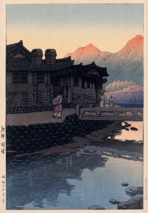 Kawase Hasui - Kaesong, Korea thumbnail