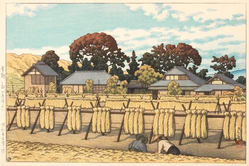 Kawase Hasui - Kanagomura, Ibaraki thumbnail